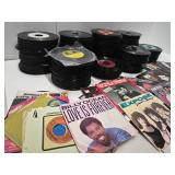 Estate Lot of Assorted Vintage Vinyl 45 Records #1 - Mixed Genre - UNSEARCHED