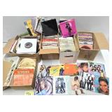 Estate Lot of Assorted Vintage Vinyl 45 Records #2 - Mixed Genre - UNSEARCHED