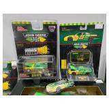 LARGE Lot of JOHN DEERE Diecast Race Cars - All Mint in Packaging