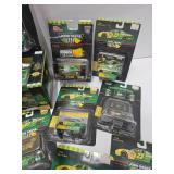 LARGE Lot of JOHN DEERE Diecast Race Cars - All Mint in Packaging