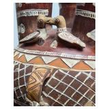 Large Aztec/Mayan Style Terra Cotta Vessel