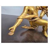 Neoclassical Gold Gilt Cherub Figures