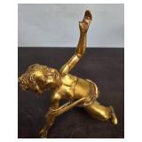 Neoclassical Gold Gilt Cherub Figures