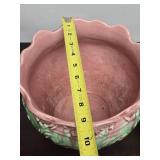 Vintage Art Pottery Planter w/Oriental Style Stand