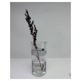 Large Heavy Vintage Kosta Boda Sweden Signed Glass Vase w/Black Spiral Design