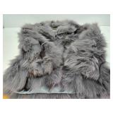 Beautiful FURROCIOUS Faux Fur Coat - Gray