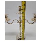 Very Nice Pair of Vintage Silverplated Candle Stands