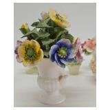 Very Nice Looking Group of Vintage Capodimonte / Porcelain / Ceramic Flower Cups & Bouquets