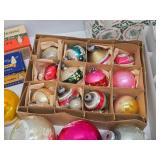 Estate Lot of Old Vintage Glass Christmas Ornaments