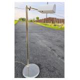 Vintage Designer Lucite & Brass Floor Lamp