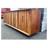 Nice Working Mid Century GARRARD Turntable / Stereo Cabinet