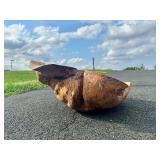 HUGE Carved Natural Burlwood Bowl