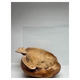 HUGE Carved Natural Burlwood Bowl