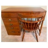 Ethan Allen Desk & Swivel Chair Ethan Allen Desk & Swivel Chair