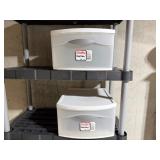 Plastic Storage Shelf & Bins Plastic Storage Shelf & Bins