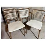 Four Vintage Folding Chairs Four Vintage Folding Chairs