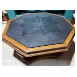 Hexagon Coffee Table with Slate Top Hexagon Coffee Table with Slate Top