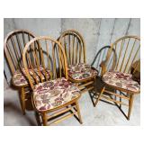 4 Sturdy Oak Kitchen Chairs 4 Sturdy Oak Kitchen Chairs