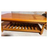 Oak Coffee Table & Hexagon End Table Oak Coffee Table & Hexagon End Table