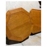 Oak Coffee Table & Hexagon End Table Oak Coffee Table & Hexagon End Table