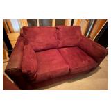Suede Very Comfortable Purple Tint Sofa and Chair Suede Very Comfortable Purple Tint Sofa and Chair