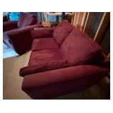 Suede Very Comfortable Purple Tint Sofa and Chair Suede Very Comfortable Purple Tint Sofa and Chair