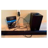 Samsung Sound Bar & Sub Woofer & Pair of Headphones Samsung Sound Bar & Sub Woofer & Pair of Headphones