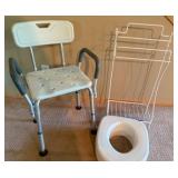 Bathroom Assistance--Shower Chair, Toilet Extender & Towel Rack Bathroom Assistance--Shower Chair, Toilet Extender & Towel Rack