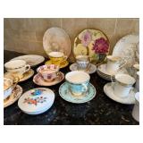 Teacup Collection & Plates With Some From Nippon/Gladstone/Royal Albert Teacup Collection & Plates With Some From Nippon/Gladstone/Royal Albert