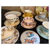 Teacup Collection & Plates With Some From Nippon/Gladstone/Royal Albert Teacup Collection & Plates With Some From Nippon/Gladstone/Royal Albert