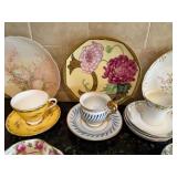 Teacup Collection & Plates With Some From Nippon/Gladstone/Royal Albert Teacup Collection & Plates With Some From Nippon/Gladstone/Royal Albert