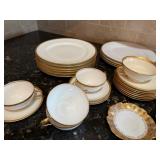 Gold Rim China Plates, cups, Saucers Gold Rim China Plates, cups, Saucers