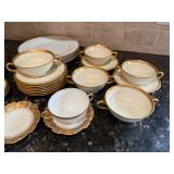 Gold Rim China Plates, cups, Saucers Gold Rim China Plates, cups, Saucers