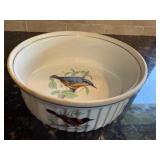 Louis Lourioux "Le Faune" Porcelian Souffle or Casserol Dish Made in France Louis Lourioux "Le Faune" Porcelian Souffle or Casserol Dish Made in France