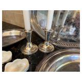 Vintage Preisner Sterling Weight Candlesticks, Lenox Shell Dishes & Serving Platters Vintage Preisner Sterling Weight Candlesticks, Lenox Shell Dishes & Serving Platters