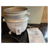 Calphalon Skillet, Large Cooking Pot, Toastmaker Rice Cooker & Glass Cutting Board Calphalon Skillet, Large Cooking Pot, Toastmaker Rice Cooker & Glass Cutting Board