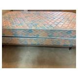 Twin Original Mattress Co Bed with Mattress, Box Spring, and Frame with Rollers Twin Original Mattress Co Bed with Mattress, Box Spring, and Frame with Rollers