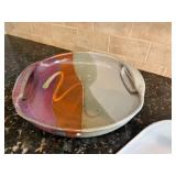 Beautiful Pottery Platters, One from Russell Wright Renville Beautiful Pottery Platters, One from Russell Wright Renville