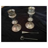Gorham Sterling Candle Sticks & Snuffers Gorham Sterling Candle Sticks & Snuffers
