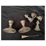 Gorham Sterling Candle Sticks & Snuffers Gorham Sterling Candle Sticks & Snuffers