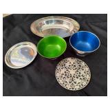 Towle Silversmith & Reed Burton Bowls Along with Oneida Silversmith Tray Towle Silversmith & Reed Burton Bowls Along with Oneida Silversmith Tray
