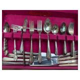 Oneida Tuder Plate Silverware Set In Storage Box Oneida Tuder Plate Silverware Set In Storage Box