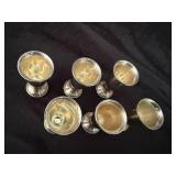 Set of Six Fisher Sterling Weighted Goblets Set of Six Fisher Sterling Weighted Goblets