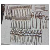 1944 Easterling Rosemarry Patter Sterling Silver Flatware Set (2062 Grams/72.43 oz.) 16 Weight Handle Knifes 1944 Easterling Rosemarry Patter Sterling Silver Flatware Set (2062 Grams/72.43 oz.) 16 Weight Handle Knifes