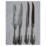 1944 Easterling Rosemarry Patter Sterling Silver Flatware Set (2062 Grams/72.43 oz.) 16 Weight Handle Knifes 1944 Easterling Rosemarry Patter Sterling Silver Flatware Set (2062 Grams/72.43 oz.) 16 Weight Handle Knifes