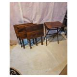 Rustic Folding TV Tables 4 Count Rustic Folding TV Tables 4 Count