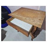 Antique Victorian Single Drawer Table Antique Victorian Single Drawer Table