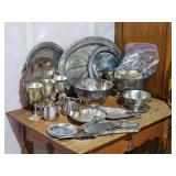 Silver Platted Service Ware Bundle Silver Platted Service Ware Bundle