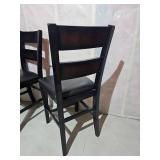 Mahagany Finish Contemporary Counter Stools Three Count Mahagany Finish Contemporary Counter Stools Three Count