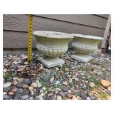 Concrete Foot Urn Outdoor Planters Concrete Foot Urn Outdoor Planters